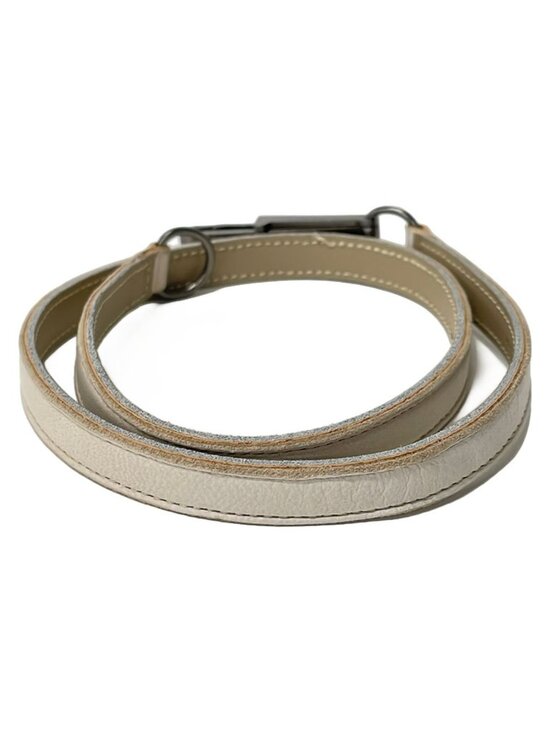 Chanel Belt Beige Silver Leather main image 4
